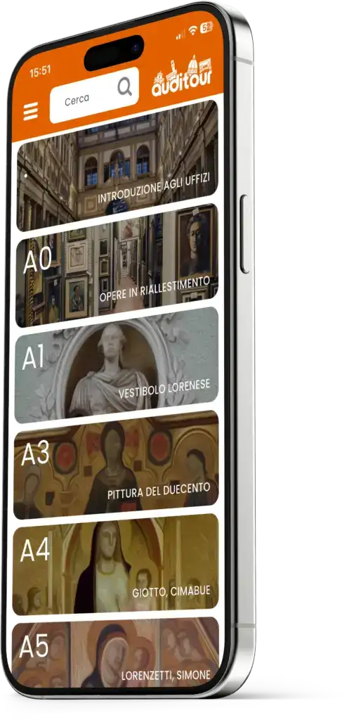 App Auditour - Schermata di selezione opera su iPhone